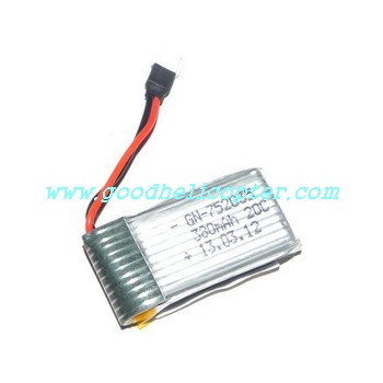 mjx-f-series-f48-f648 helicopter parts battery 3.7V 380mAh - Click Image to Close